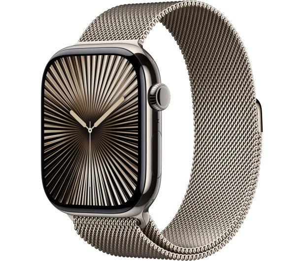 APPLE Watch 10 GPS + Cellular 42mm koperta z tytanu (naturalny) + bransoleta mediolańska (naturalny) - 1278203 - zdjęcie